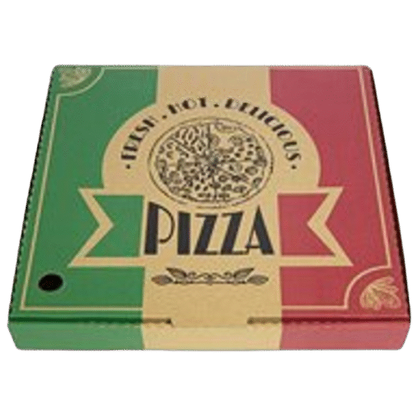 Kraft Recycle Paper Pizza Box 13 Inch Brown with Printing