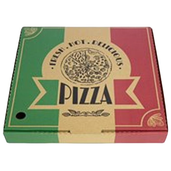 Kraft Recycle Paper Pizza Box 10 Inch Brown with Printing