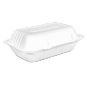 9" x 6" Sugarcane Clamshell