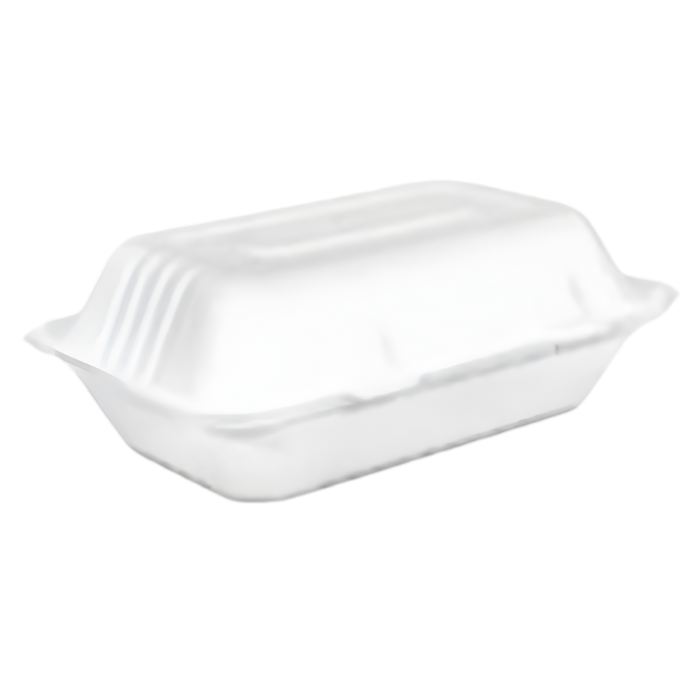 9" x 6" Sugarcane Clamshell