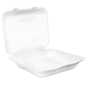 8*8*3 White Clamshell