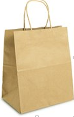 Small Brown Kraft with Twisted Handle Bag