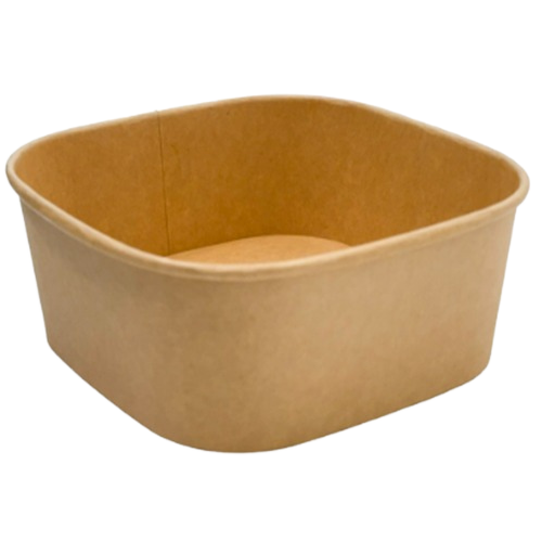 1000ml Kraft Square Paper Bowl