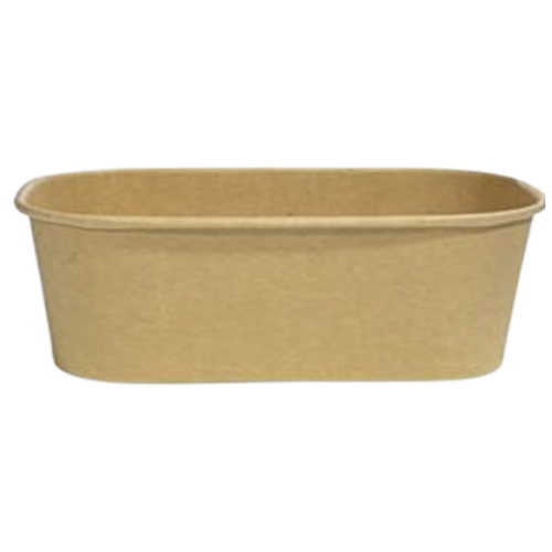 500ml Kraft Rect Deli Container