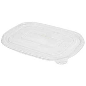 172mm PP Rect Lid to Suit 500/650/750/1000ml Kraft Rect Deli Container