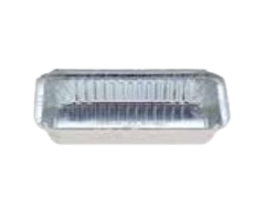 FOIL CONTAINER 446/7119 Top out:190*110mm Bottom:155*76mm Height:65mm Capacity:500ml