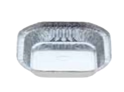 FOIL CONTAINER 320/7113 Top out:131*131mm Bottom:95*95mm Height:46mm